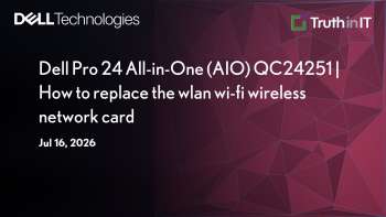 Replace the Wi-Fi Card in Dell Pro 24 AIO QC24251