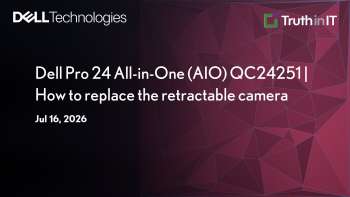 Replace the Retractable Camera on Dell Pro 24 AIO