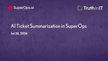 AI Ticket Summarization Feature in SuperOps