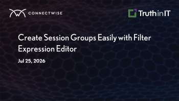 ConnectWise: Filter Expression Editor for Session Groups in ScreenConnect