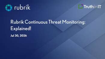 Continuous Threat Monitoring in Rubrik Backups