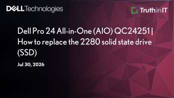 Dell: How to Replace the SSD in Dell Pro 24 AIO QC24251