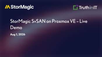 StorMagic: SvSAN on Proxmox VE: Live Migration Demo