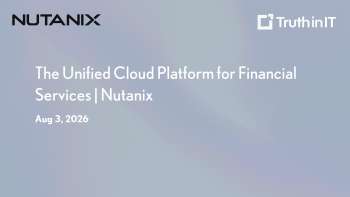 Nutanix Cloud Platform for Financial Services
