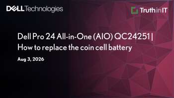 How to Replace the Coin Cell Battery on Dell Pro 24 AIO
