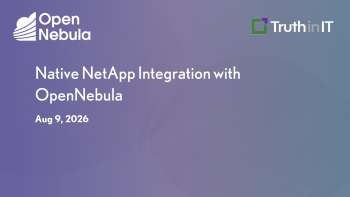 NetApp Storage Integration with OpenNebula Enterprise