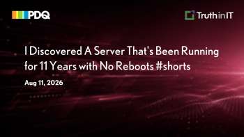 PDQ: Server Running 11 Years with No Reboots or Patches