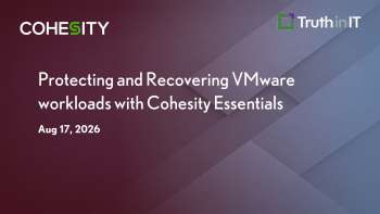 Cohesity: VMware Workload Protection & Recovery