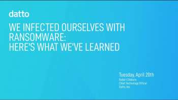 We Infected Ourselves with Ransomware via @datto