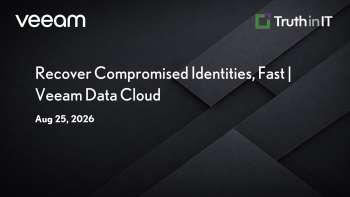 Fast Identity Recovery with Veeam Data Cloud
