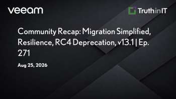 Veeam: VMware Migration, RC4 Deprecation & VBR v13.1 Architecture