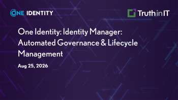 One Identity: Identity Manager: Automated Governance & Lifecycle Management