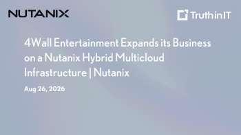 4Wall Entertainment's Hybrid Cloud Journey with Nutanix