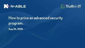 N-Able: Pricing an Advanced Security Program for MSPs