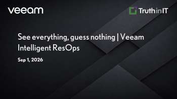 Veeam Intelligent ResOps: No Blind Spots