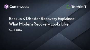 Modern Backup & Disaster Recovery with Commvault