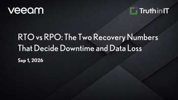 Veeam: RTO vs RPO: Recovery Targets That Minimize Downtime