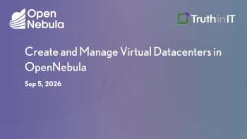 Creating Virtual Datacenters in OpenNebula