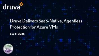 Druva: Agentless Azure VM Protection