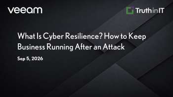 Veeam: What Is Cyber Resilience and Why It Matters