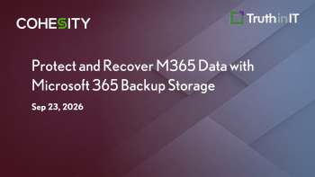 M365 Backup & Recovery with Cohesity and Microsoft