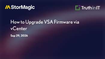 Upgrading StorMagic VSA Firmware via vCenter Plugin
