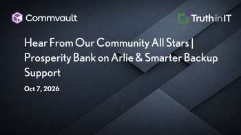 Commvault: How Prosperity Bank Cut Support Cases to Zero with Arlie