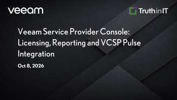 Veeam: VSPC Licensing, Reporting & VCSP Pulse Integration