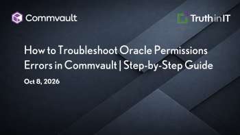 Troubleshooting Oracle Permissions Errors in Commvault
