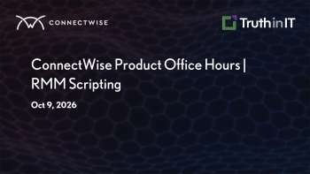 ConnecWise: RMM Script Sharing & Run-as-User Features