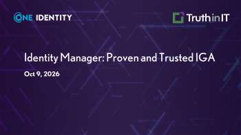 One Identity Manager: Proven IGA Solution Overview