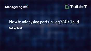 ManageEngine: Adding Syslog Ports in Log360 Cloud
