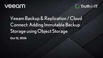 Adding Immutable Object Storage in Veeam Cloud Connect