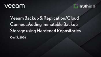 Adding Immutable Backup Storage with Hardened Repos