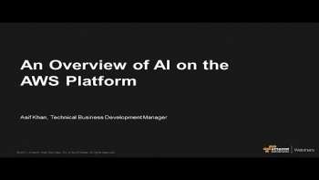 AI An Overview of AI on the #AWS Platform - 2017