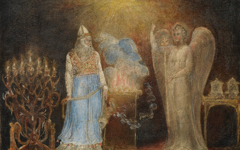 The Angel Appearing to Zacharias. William Blake 1757–1827. Creative Commons, Public Domain.
