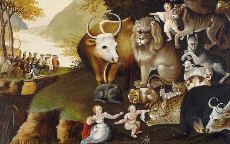 Peaceable Kingdom, Edward Hicks (1780–1849). Public Domain.