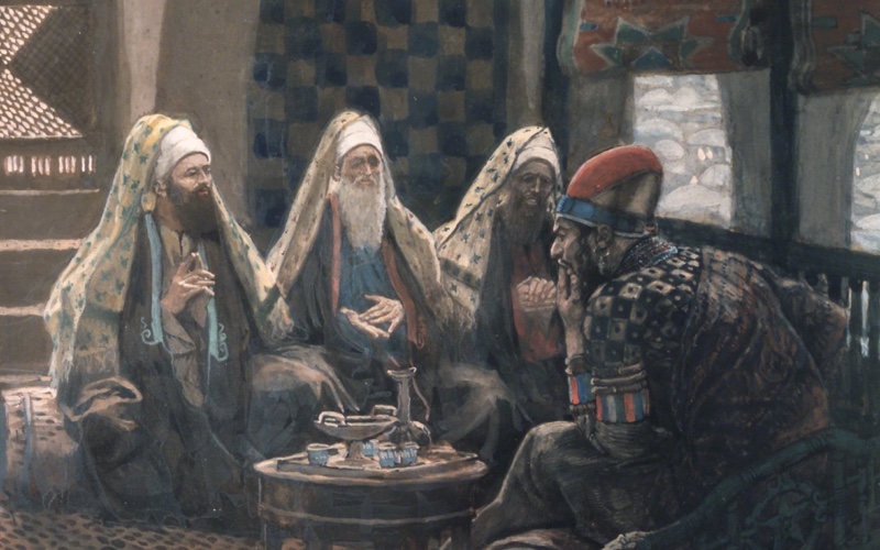 The Magi in the House of Herod. James Tissot, late 19th century. Public Domain.