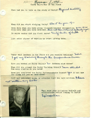 Nanna B Sutton Field Department Survey