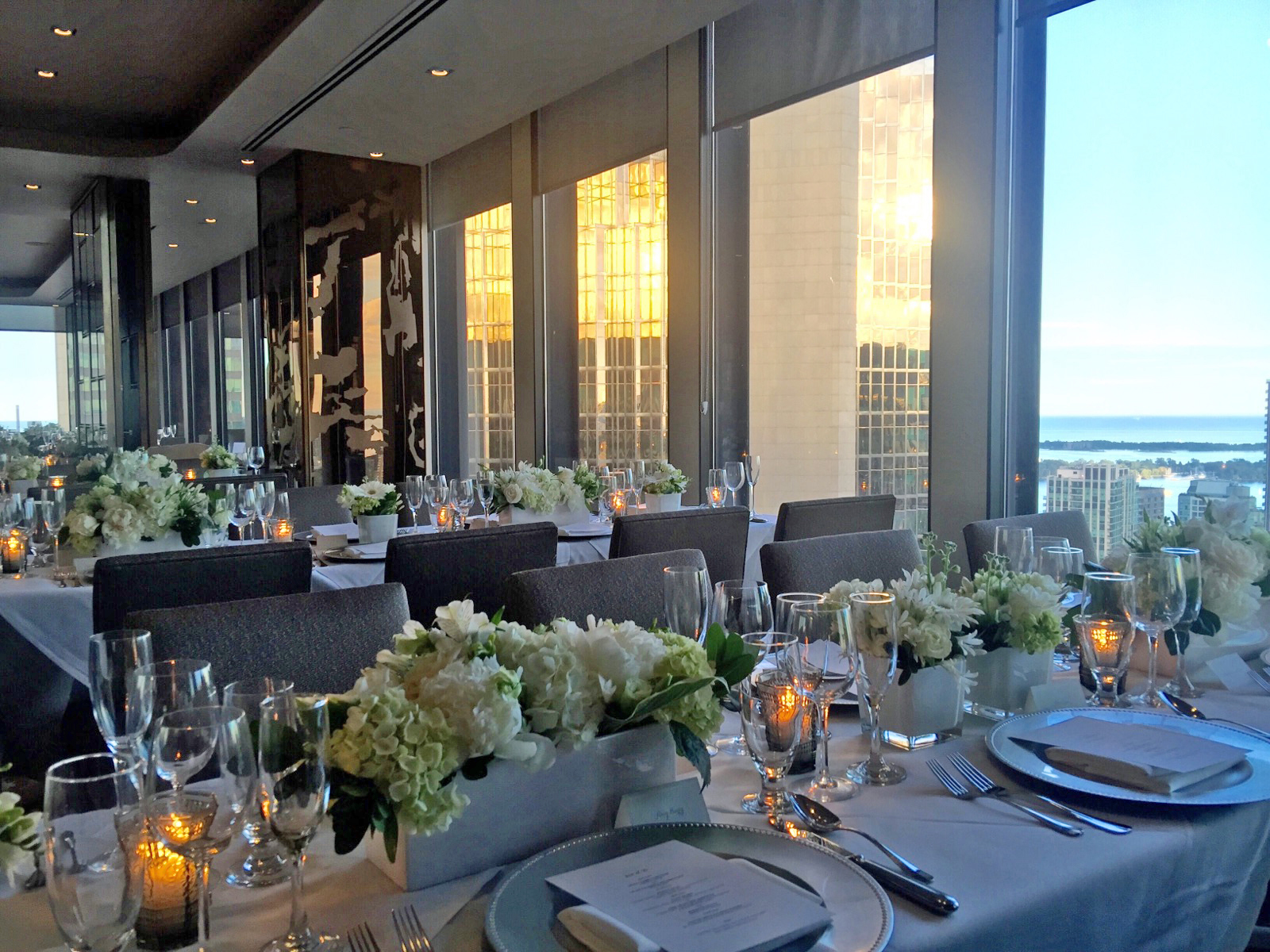 Stratus Restaurant Toronto private dining, rehearsal dinners