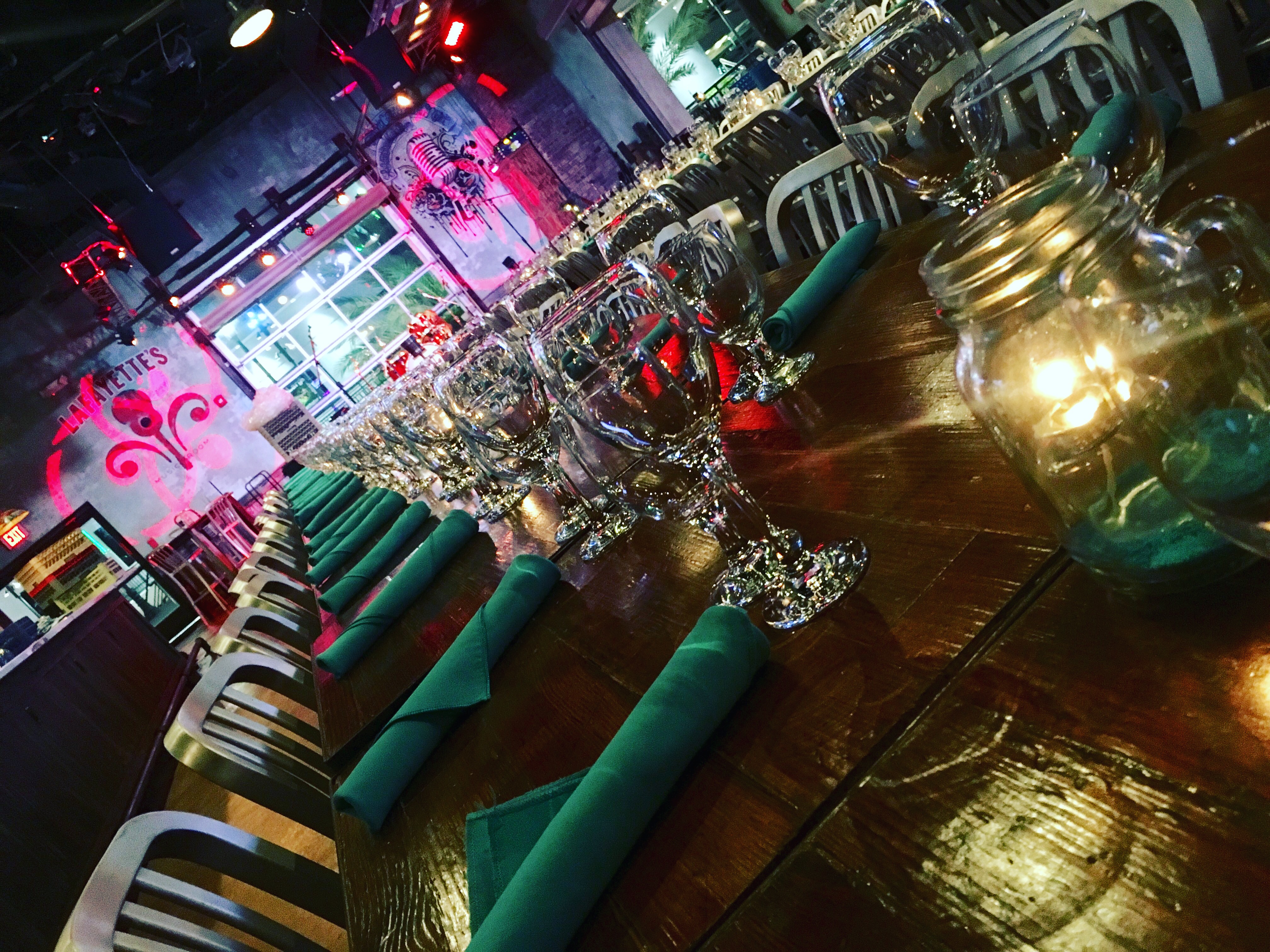 Lafayette's Music Room Orlando Orlando private dining, rehearsal