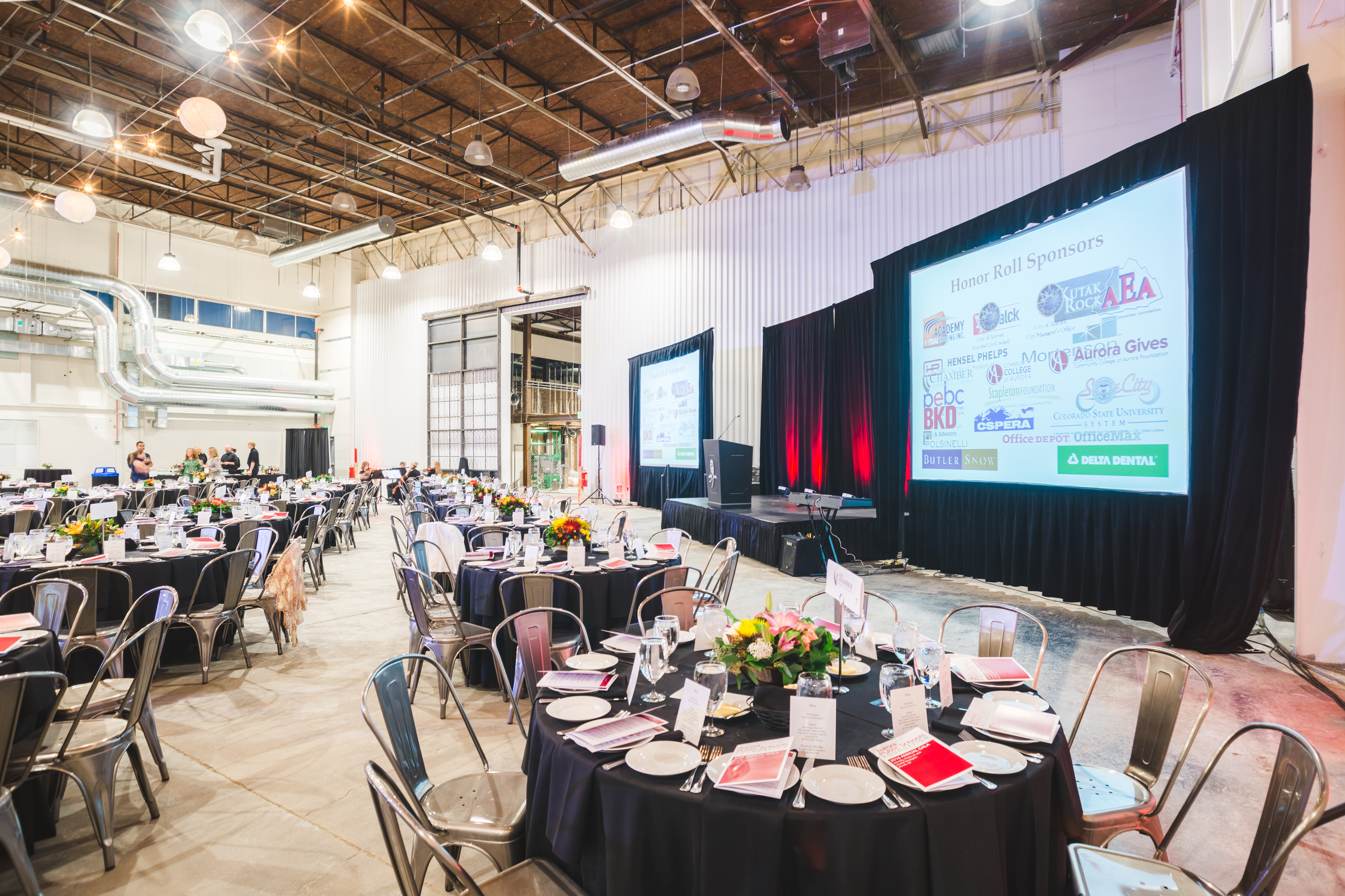 The Hangar Stanley Marketplace Aurora private dining, rehearsal