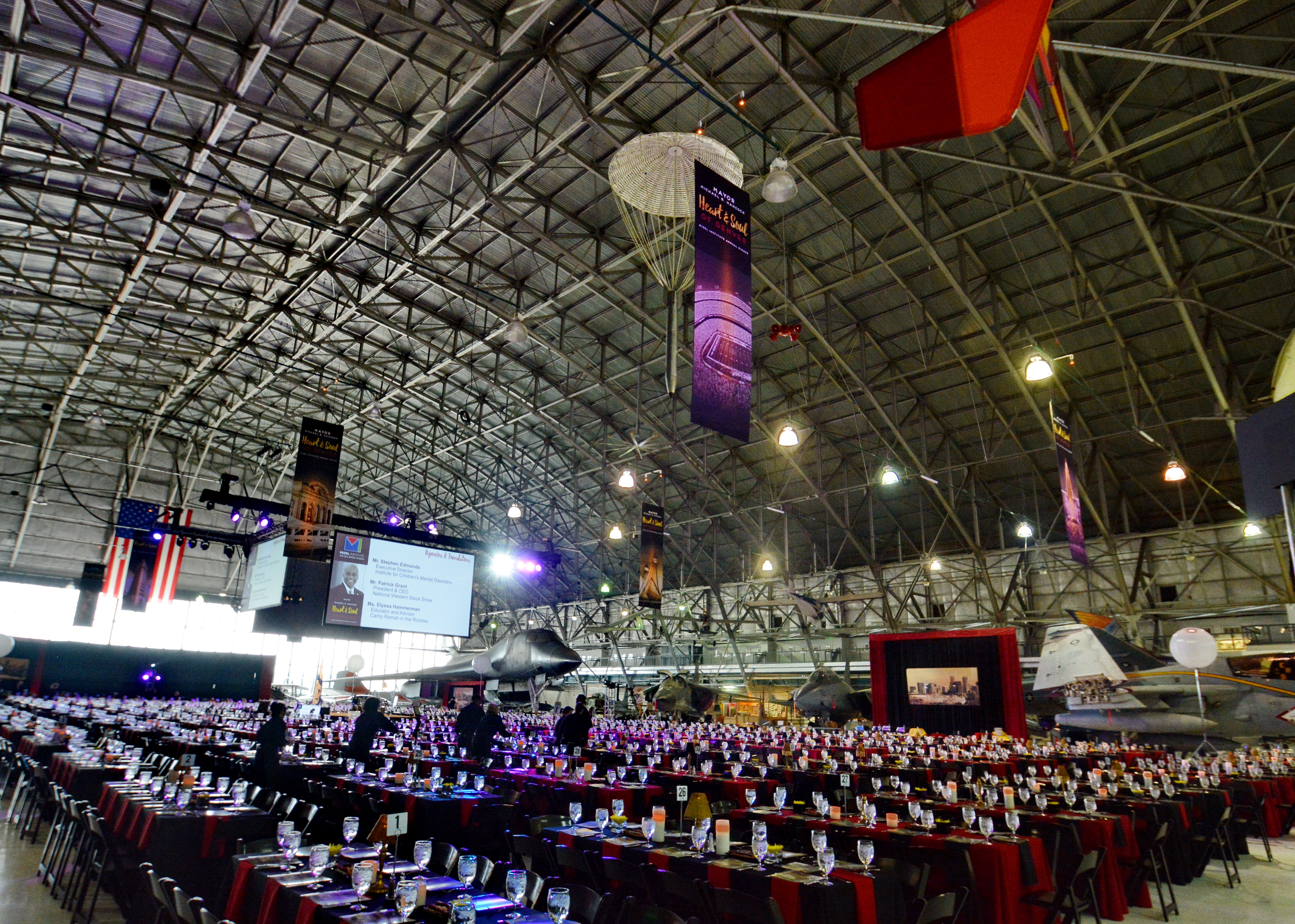 Wings Over the Rockies Air & Space Museum Denver private dining