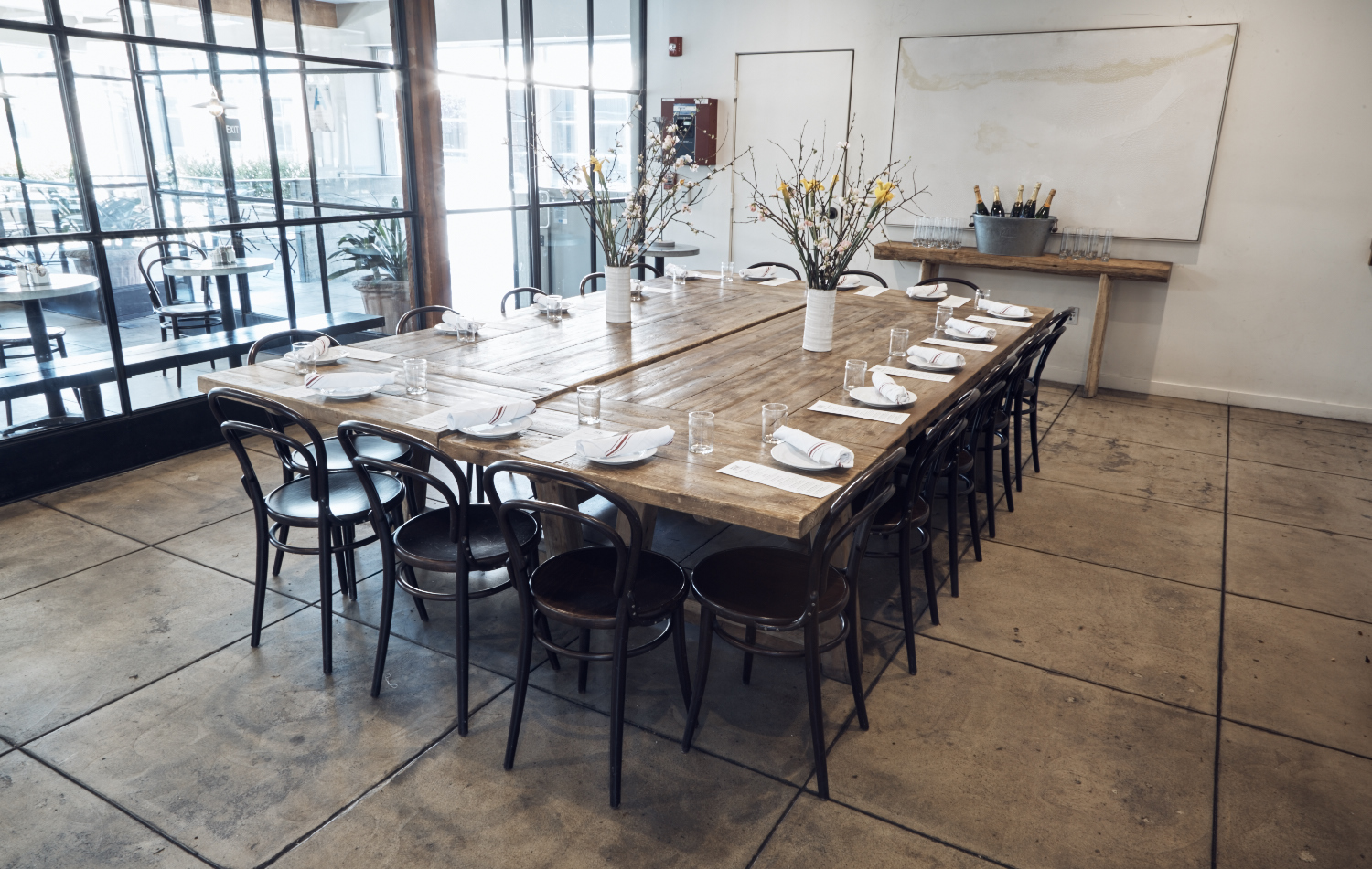 Zinc Cafe & Market Los Angeles private dining, rehearsal dinners