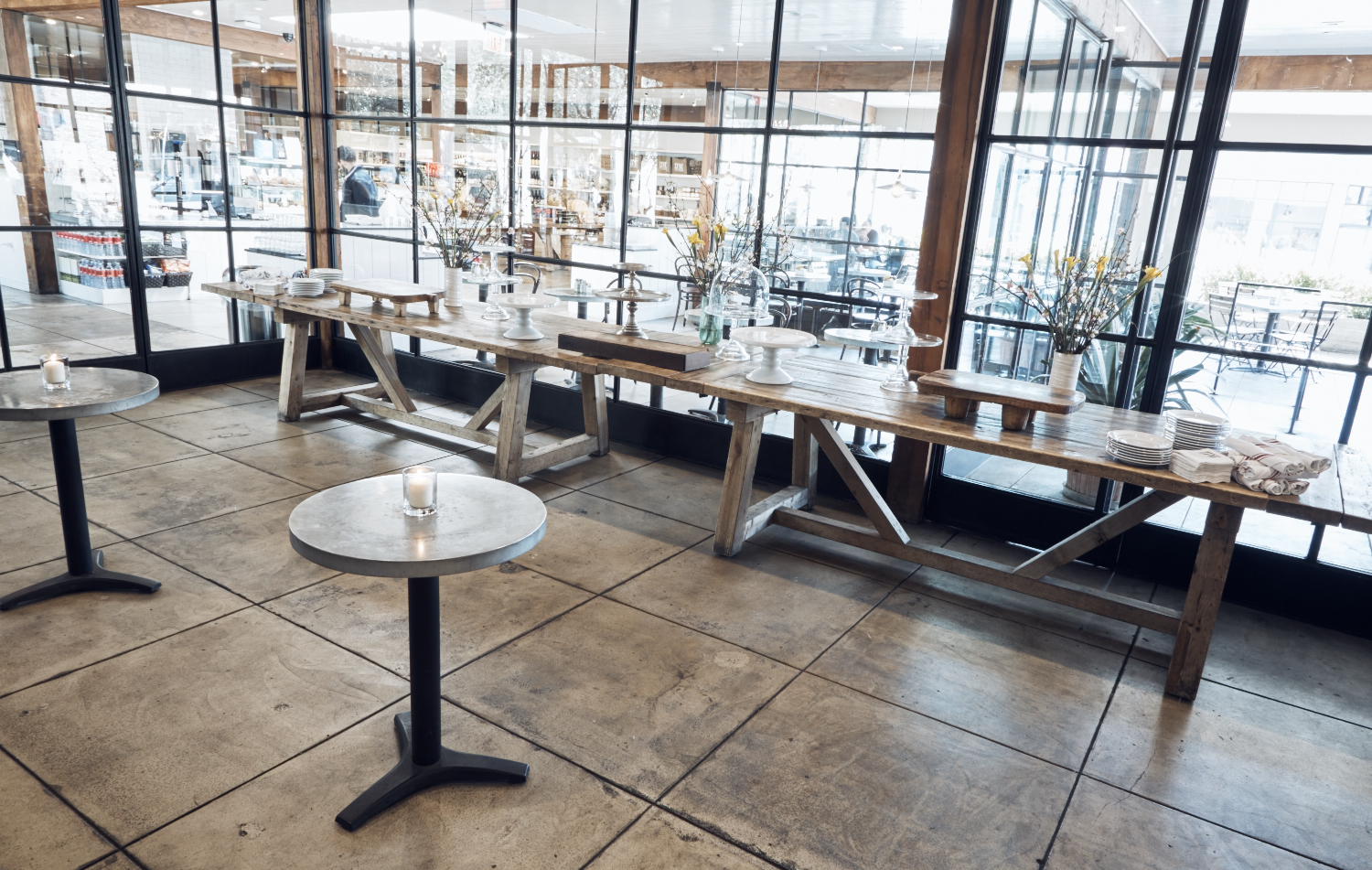 Zinc Cafe & Market Los Angeles private dining, rehearsal dinners