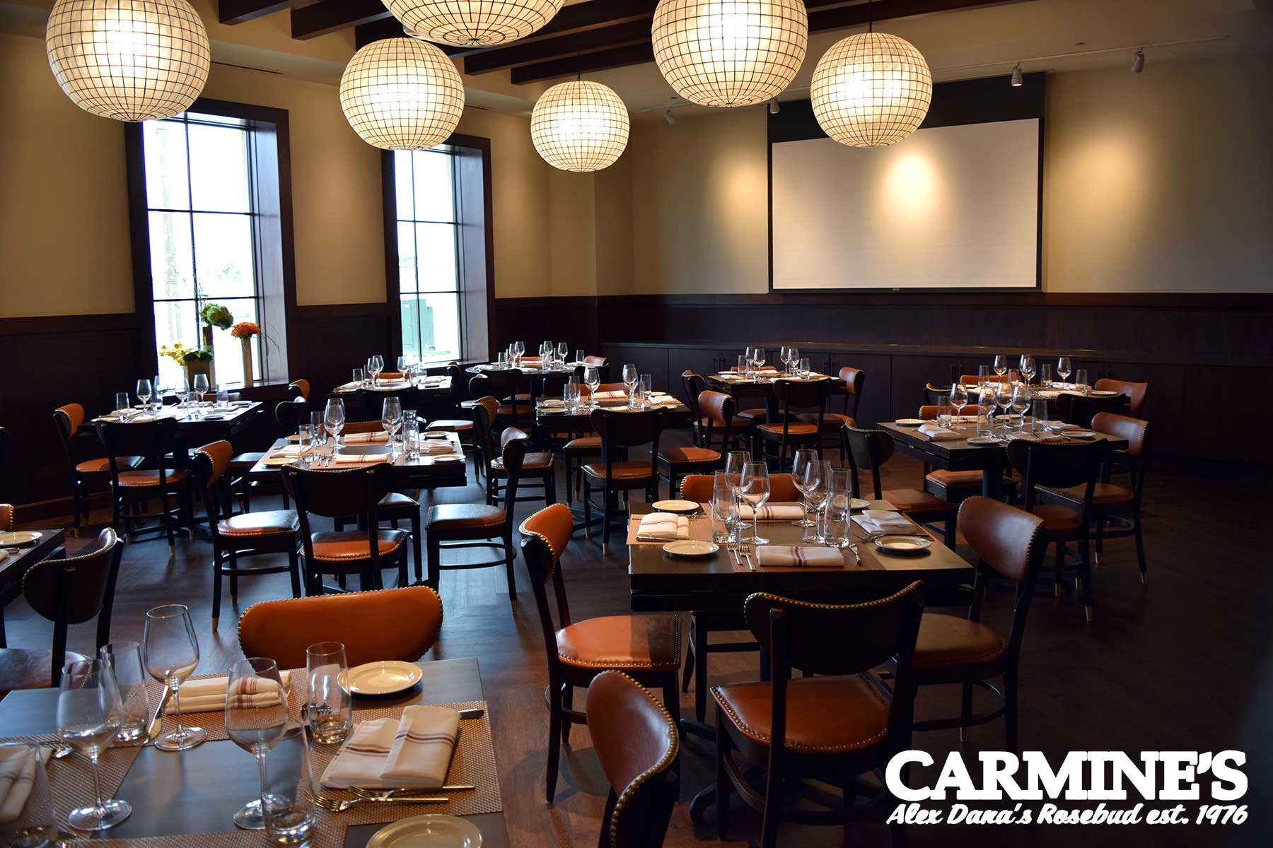 Carmine's Rosemont Rosemont private dining, rehearsal dinners