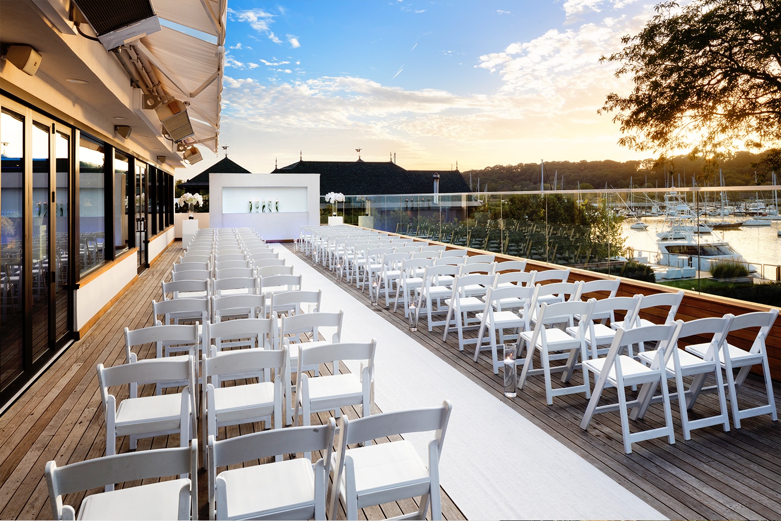 Harbor Club at Prime Huntington private dining, rehearsal dinners