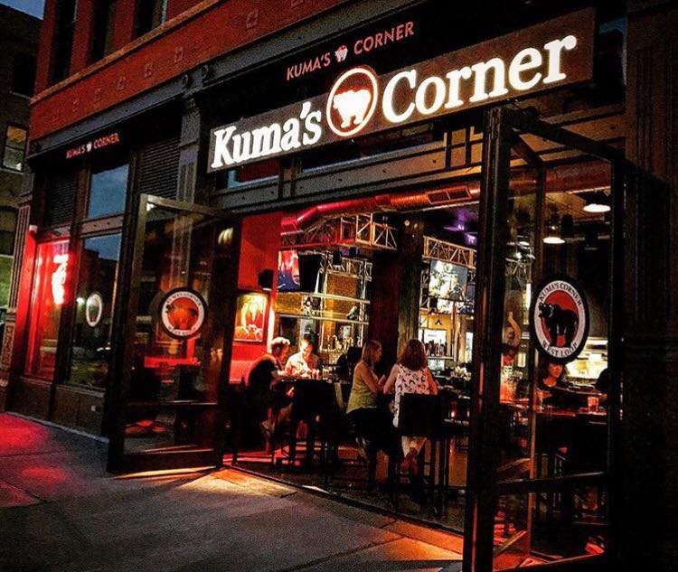 Kuma's Corner West Loop Chicago private dining, rehearsal dinners