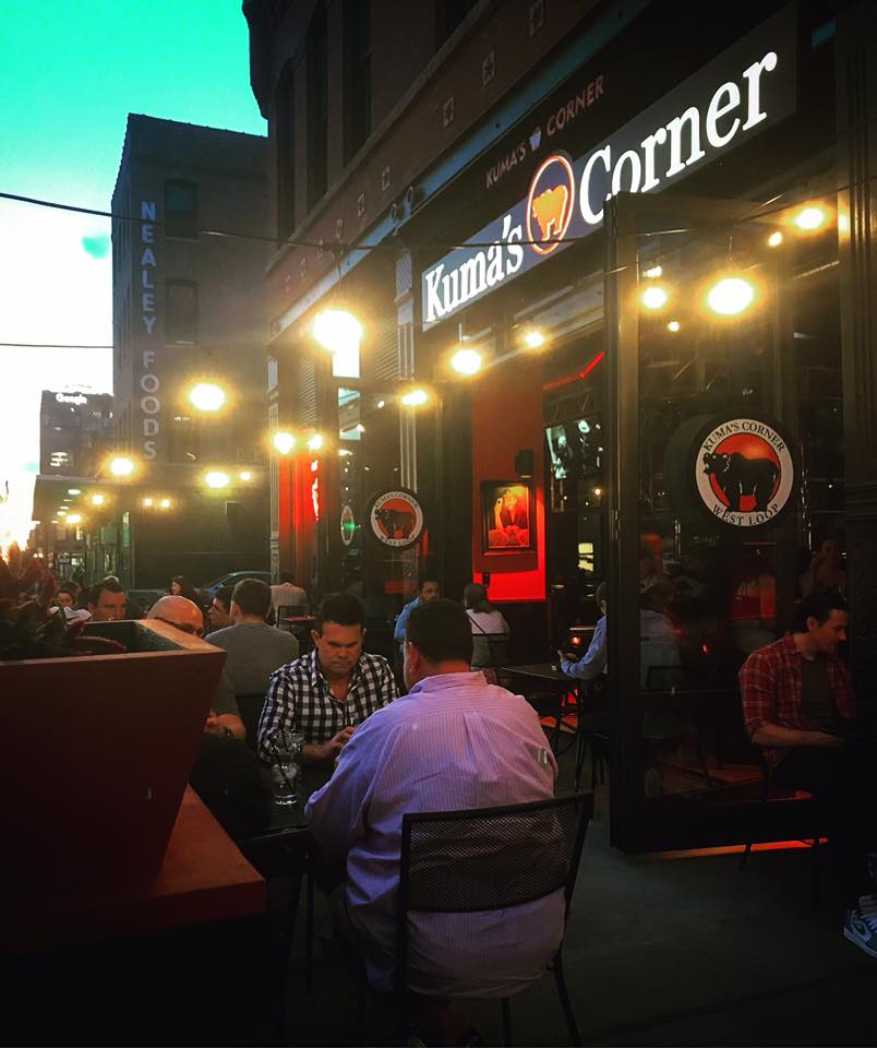 Kuma's Corner West Loop Chicago private dining, rehearsal dinners