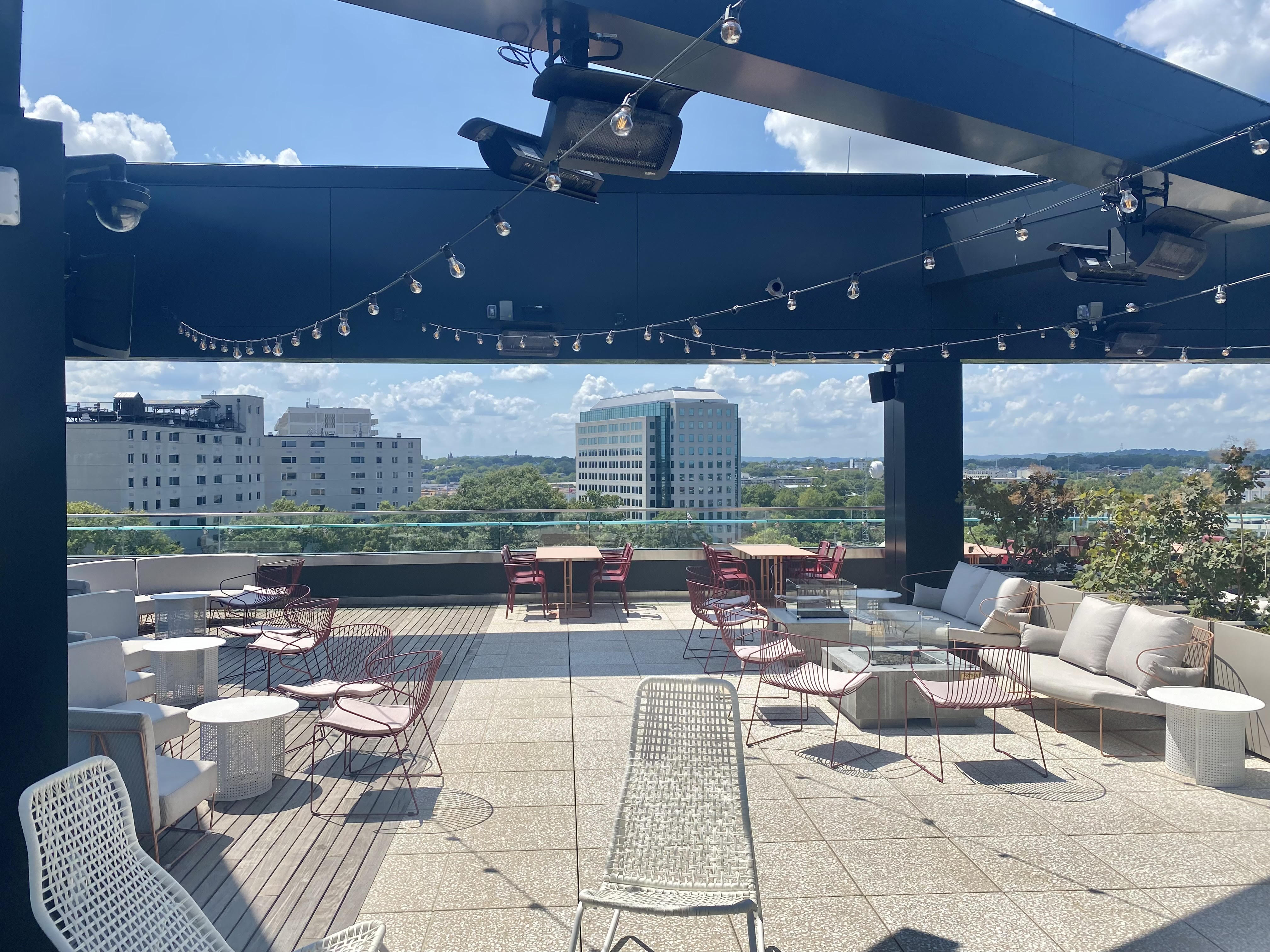 Zeppelin Rooftop Bar + Restaurant Nashville private dining, rehearsal